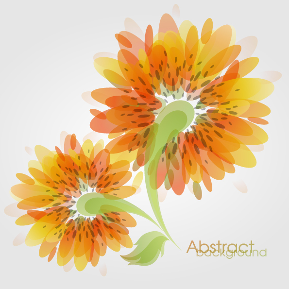 free vector Fashion flowers vector 2